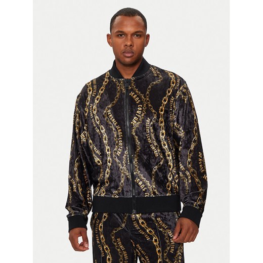 Versace Jeans Couture Bluza 77GAI300 JS367 Czarny Regular Fit ze sklepu MODIVO w kategorii Bluzy męskie - zdjęcie 182734511