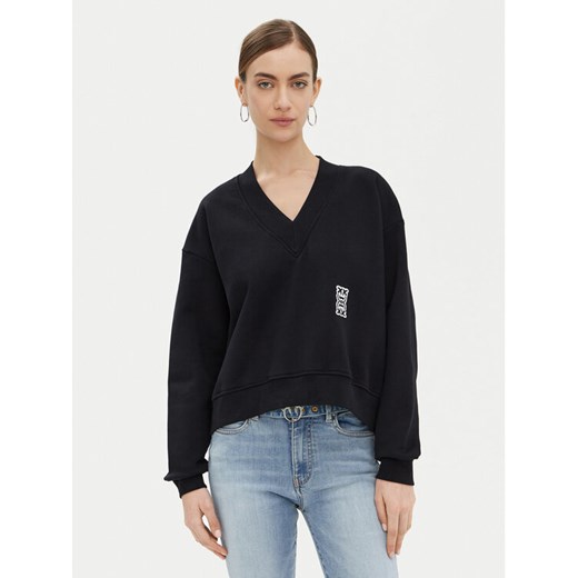PINKO Bluza Magicmike 103724 Czarny Regular Fit ze sklepu MODIVO w kategorii Bluzy damskie - zdjęcie 182734530