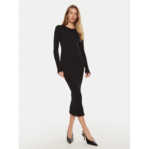 Silvian Heach Sukienka dzianinowa Chikio GPA24081VE Czarny Slim Fit ze sklepu MODIVO w kategorii Sukienki - zdjęcie 182734610