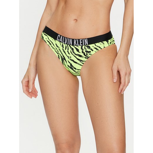 Calvin Klein Swimwear Dół od bikini KW0KW02337 Zielony ze sklepu MODIVO w kategorii Stroje kąpielowe - zdjęcie 182734661