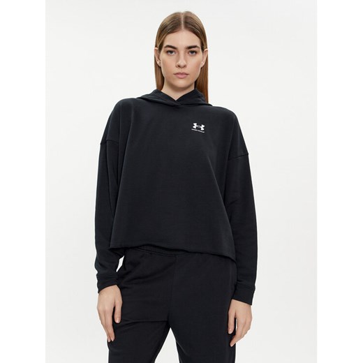 Under Armour Bluza Ua Rival Terry Os Hoodie 1382736-001 Czarny Loose Fit ze sklepu MODIVO w kategorii Bluzy damskie - zdjęcie 182734701