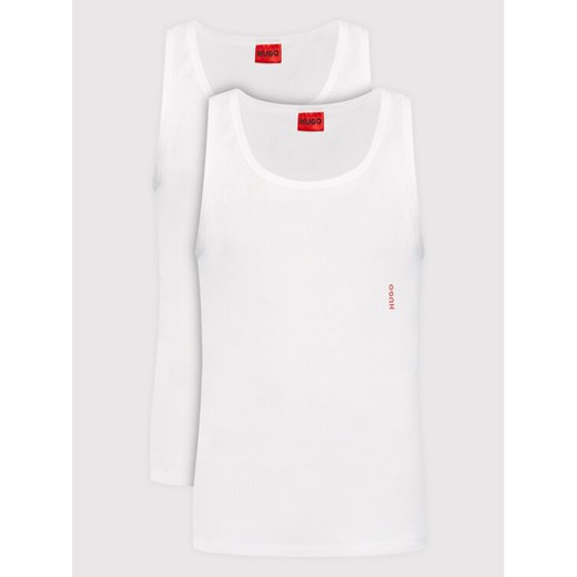 Hugo Komplet 2 tank topów 50469778 Biały Slim Fit ze sklepu MODIVO w kategorii Podkoszulki męskie - zdjęcie 182734722