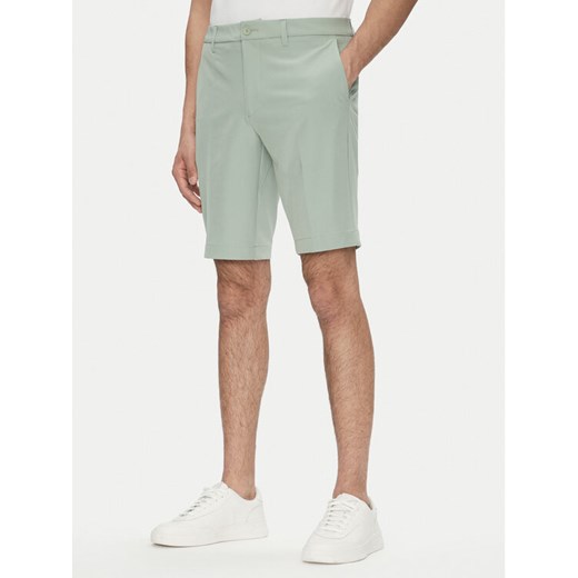 BOSS Szorty materiałowe S_Commuter_10.5 inch 50540337 Zielony Slim Fit ze sklepu MODIVO w kategorii Spodenki męskie - zdjęcie 182734740