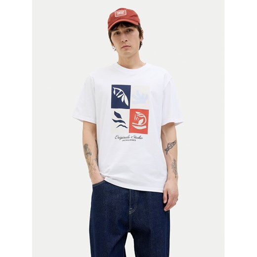 Jack&Jones T-Shirt Canggu 12277220 Biały Regular Fit ze sklepu MODIVO w kategorii T-shirty męskie - zdjęcie 182734754