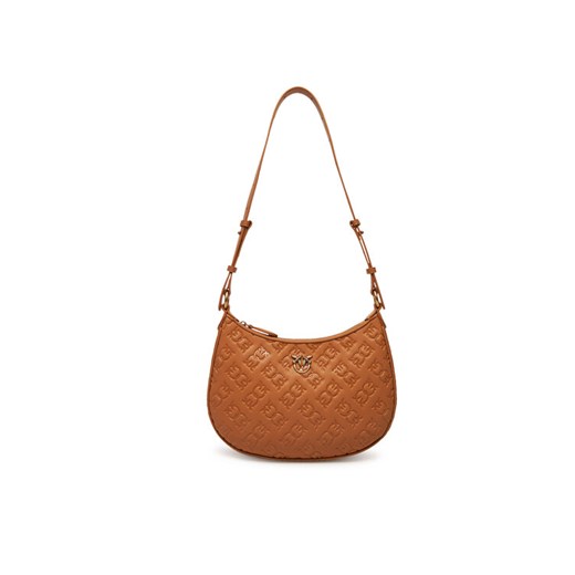PINKO Torebka Half Moon Mini Fl PE 25 PLTT 102790 A1YB Brązowy ze sklepu MODIVO w kategorii Torebki damskie - zdjęcie 182734781