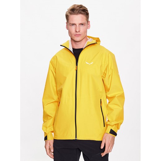 Salewa Kurtka przeciwdeszczowa Puez 28615 Żółty Regular Fit ze sklepu MODIVO w kategorii Kurtki męskie - zdjęcie 182734783