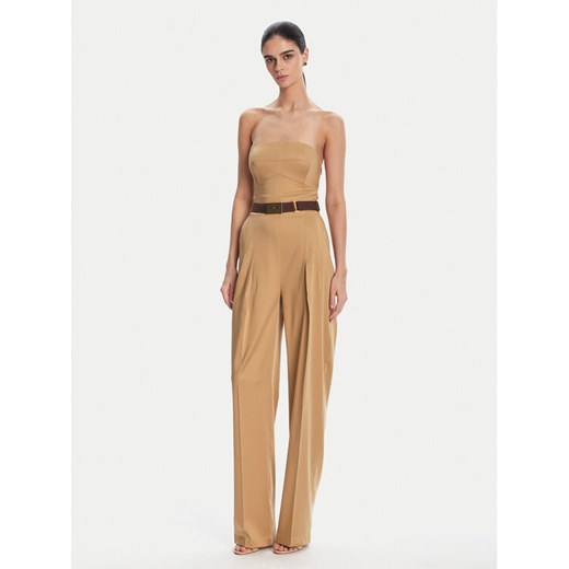 Elisabetta Franchi Kombinezon TU05152E2 032 Beżowy Regular Fit ze sklepu MODIVO w kategorii Kombinezony damskie - zdjęcie 182734794