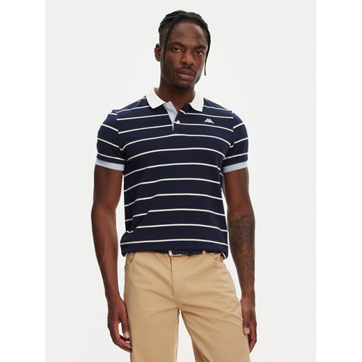 Robe di Kappa Polo Masao 64131FW Granatowy Slim Fit ze sklepu MODIVO w kategorii T-shirty męskie - zdjęcie 182734814
