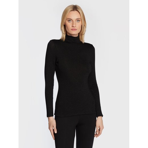 Nissa Golf TOP13587 Czarny Regular Fit ze sklepu MODIVO w kategorii Swetry damskie - zdjęcie 182734821