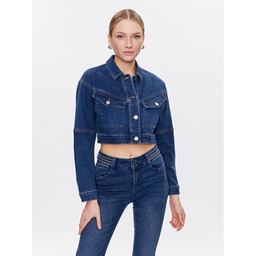 Morgan Kurtka jeansowa 231-VEIKO Niebieski Regular Fit ze sklepu MODIVO w kategorii Kurtki damskie - zdjęcie 182734882