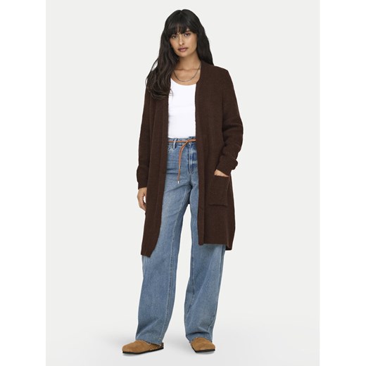 ONLY Kardigan Jade 15179815 Brązowy Regular Fit ze sklepu MODIVO w kategorii Swetry damskie - zdjęcie 182735031