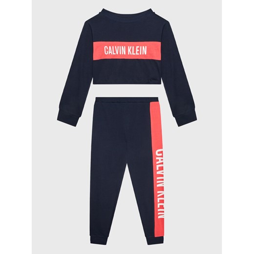 Calvin Klein Underwear Piżama G80G800584 Granatowy Regular Fit ze sklepu MODIVO w kategorii Piżamy dziecięce - zdjęcie 182735191