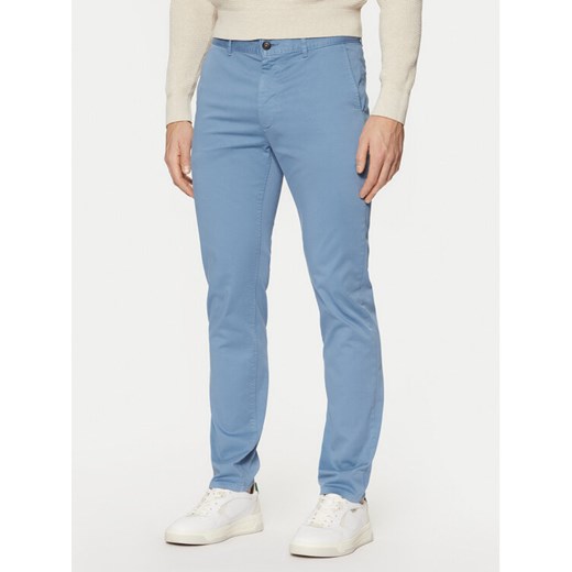 BOSS Chinosy 50510933 Niebieski Slim Fit ze sklepu MODIVO w kategorii Spodnie męskie - zdjęcie 182735243