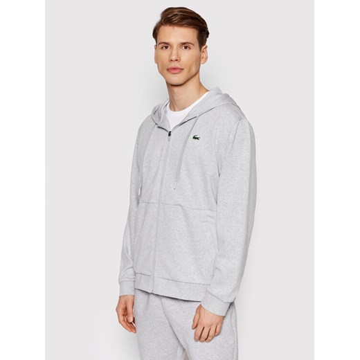 Lacoste Bluza SH9676 Szary Regular Fit ze sklepu MODIVO w kategorii Bluzy męskie - zdjęcie 182735321