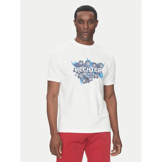 Hechter Paris T-Shirt 75018 151917 Biały Regular Fit ze sklepu MODIVO w kategorii T-shirty męskie - zdjęcie 182735340