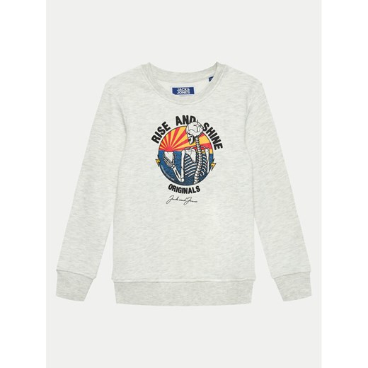 Jack&Jones Junior Bluza Headon 12220197 Szary Regular Fit ze sklepu MODIVO w kategorii Bluzy chłopięce - zdjęcie 182735352