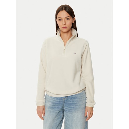 Tommy Jeans Polar DW0DW19751 Beżowy Regular Fit ze sklepu MODIVO w kategorii Bluzy damskie - zdjęcie 182735373