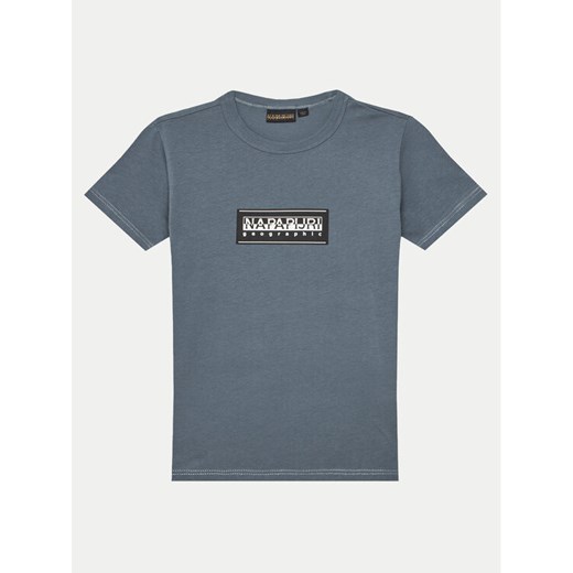 Napapijri T-Shirt Chamois NP0A4ILE M Niebieski Regular Fit ze sklepu MODIVO w kategorii T-shirty chłopięce - zdjęcie 182735380
