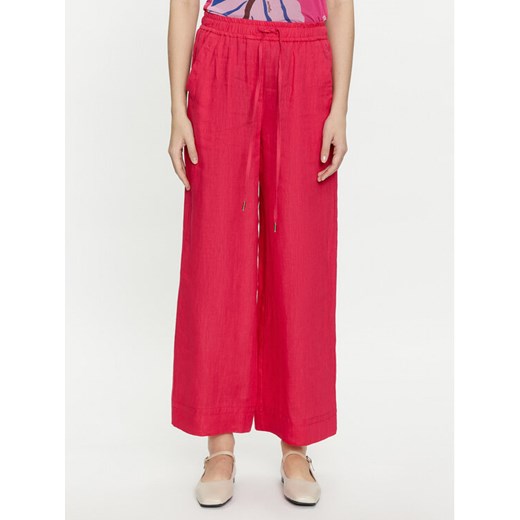 Marella Spodnie materiałowe Apogeo 2413131084 Różowy Relaxed Fit ze sklepu MODIVO w kategorii Spodnie damskie - zdjęcie 182735391