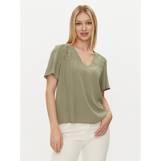 Vila T-Shirt Mesa 14092019 Zielony Regular Fit ze sklepu MODIVO w kategorii Bluzki damskie - zdjęcie 182735491