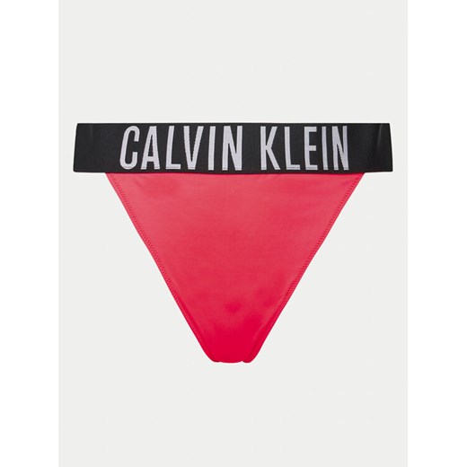 Calvin Klein Swimwear Dół od bikini KW0KW02665 Czerwony ze sklepu MODIVO w kategorii Stroje kąpielowe - zdjęcie 182735552