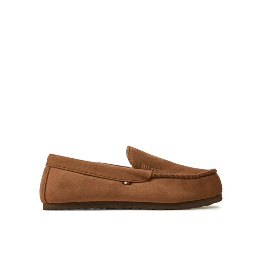 Tommy Hilfiger Kapcie Driver House Shoe FM0FM05224 Brązowy ze sklepu MODIVO w kategorii Kapcie męskie - zdjęcie 182735570