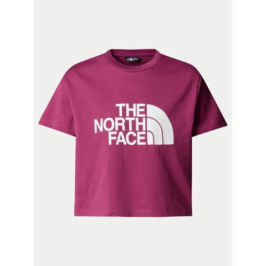 The North Face T-Shirt Easy NF0A8DRQ Różowy Relaxed Fit ze sklepu MODIVO w kategorii T-shirty chłopięce - zdjęcie 182735581