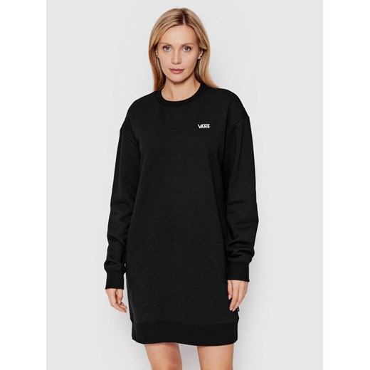 Vans Sukienka dzianinowa Flying V Bff VN0A5LNV Czarny Relaxed Fit ze sklepu MODIVO w kategorii Sukienki - zdjęcie 182735600