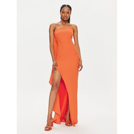 Fracomina Sukienka wieczorowa FQ24SD3012W47601 Pomarańczowy Slim Fit Fracomina L MODIVO