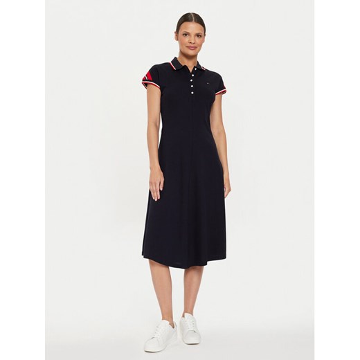 Tommy Hilfiger Sukienka codzienna WW0WW41269 Granatowy Regular Fit Tommy Hilfiger XS MODIVO