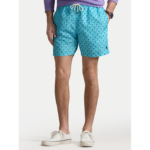 Polo Ralph Lauren Szorty kąpielowe 710963824001 Błękitny Classic Fit ze sklepu MODIVO w kategorii Kąpielówki - zdjęcie 182735633
