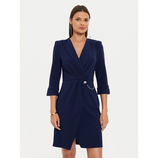 Rinascimento Sukienka koktajlowa CFC0019592002 Granatowy Regular Fit ze sklepu MODIVO w kategorii Sukienki - zdjęcie 182735644