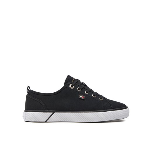 Tommy Hilfiger Tenisówki Vulc Canvas Sneaker FW0FW08063 Czarny ze sklepu MODIVO w kategorii Trampki damskie - zdjęcie 182735694