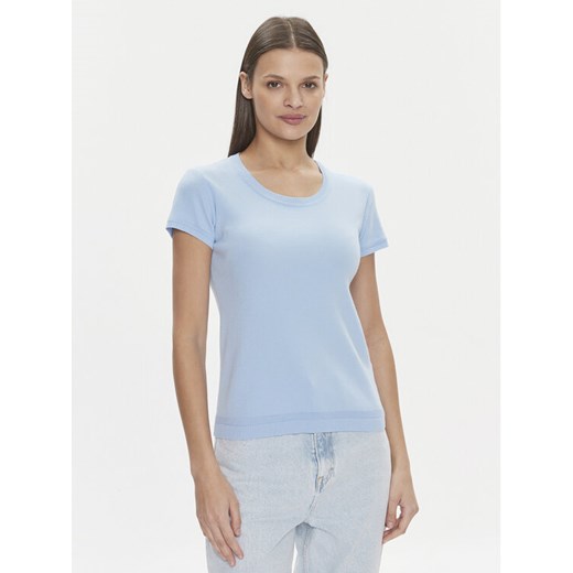 United Colors Of Benetton T-Shirt 1091D1M10 Błękitny Regular Fit ze sklepu MODIVO w kategorii Bluzki damskie - zdjęcie 182735723