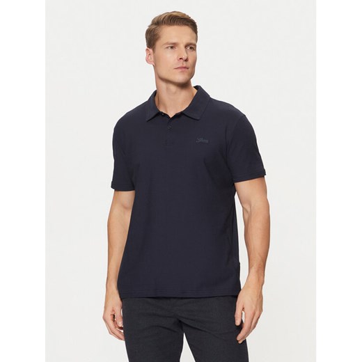 Guess Polo M4YP31 KCD60 Granatowy Regular Fit ze sklepu MODIVO w kategorii T-shirty męskie - zdjęcie 182735993