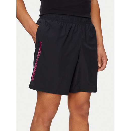 Under Armour Szorty sportowe Ua Woven Wdmk Shorts 1383356-003 Czarny Loose Fit ze sklepu MODIVO w kategorii Spodenki męskie - zdjęcie 182736021