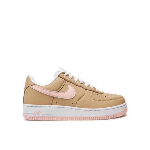 Nike Sneakersy Air Force 1 Low Retro 845053 201 Brązowy ze sklepu MODIVO w kategorii Buty sportowe damskie - zdjęcie 182736093