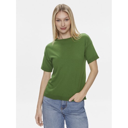 United Colors Of Benetton T-Shirt 103CD102M Zielony Regular Fit ze sklepu MODIVO w kategorii Bluzki damskie - zdjęcie 182736114