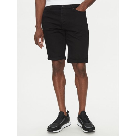 HUGO Szorty jeansowe 50537718 Czarny Regular Fit 30 MODIVO