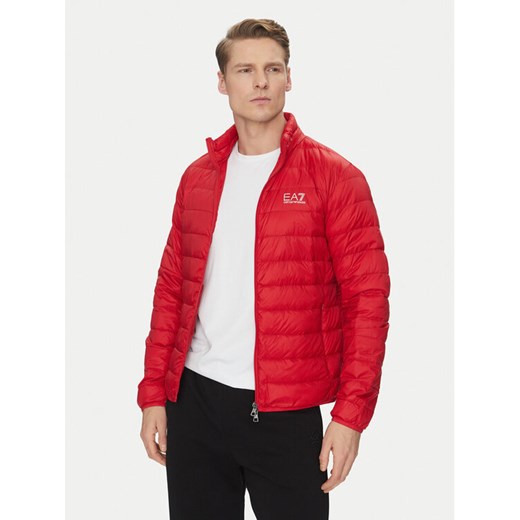 EA7 Emporio Armani Kurtka puchowa 8NPB23 PNGPZ 1461 Czerwony Regular Fit ze sklepu MODIVO w kategorii Kurtki męskie - zdjęcie 182736131