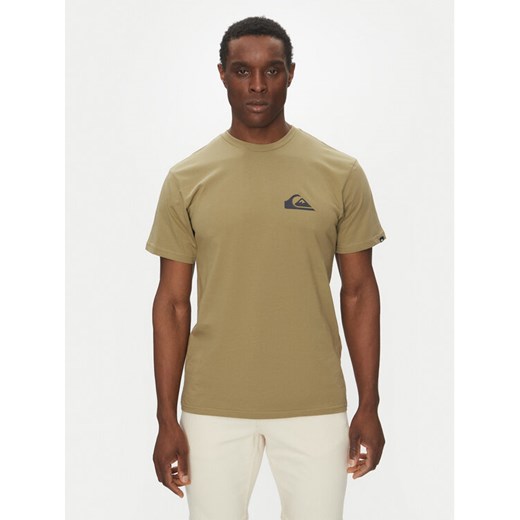 Quiksilver T-Shirt EQYZT08042 Khaki Regular Fit ze sklepu MODIVO w kategorii T-shirty męskie - zdjęcie 182736153