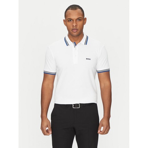BOSS Polo Paddy 50469055 Biały Regular Fit XXL MODIVO