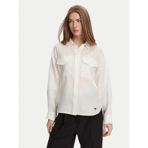 Weekend Max Mara Koszula Spoleto 2515111042 Biały Regular Fit ze sklepu MODIVO w kategorii Koszule damskie - zdjęcie 182736203