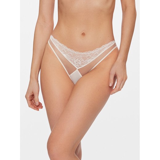 Calvin Klein Underwear Figi klasyczne 000QF7754E Écru ze sklepu MODIVO w kategorii Majtki damskie - zdjęcie 182736224