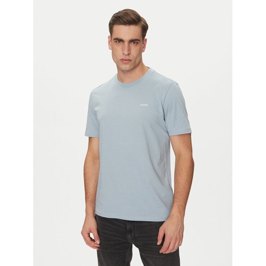 HUGO T-Shirt Dero222 50466158 Niebieski Regular Fit ze sklepu MODIVO w kategorii T-shirty męskie - zdjęcie 182736242