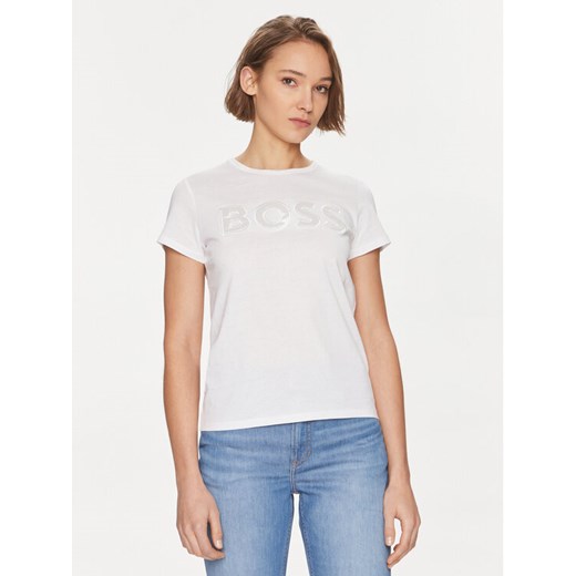 Boss T-Shirt Eventsa 50514967 Biały Regular Fit ze sklepu MODIVO w kategorii Bluzki damskie - zdjęcie 182736263