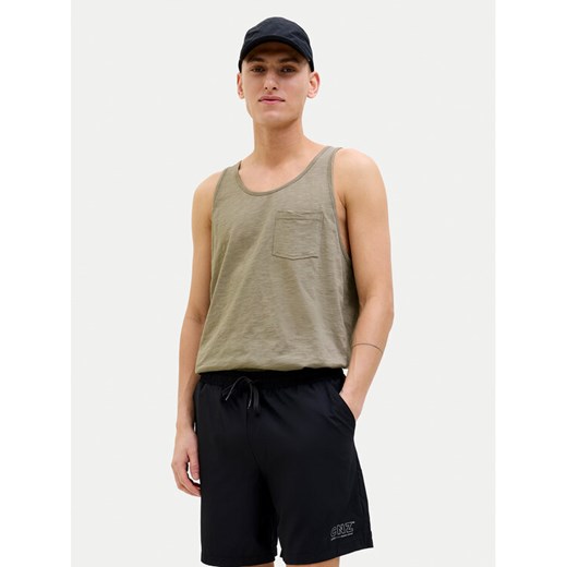 Jack&Jones Tank top Varenna 12273165 Beżowy Regular Fit ze sklepu MODIVO w kategorii T-shirty męskie - zdjęcie 182736280