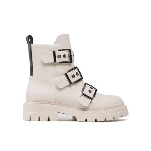 Guess Botki FL7OBI LEA10 Écru ze sklepu MODIVO w kategorii Workery damskie - zdjęcie 182736324