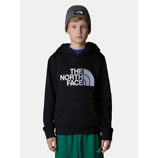The North Face Bluza Drew Peak NF0A89HH Czarny Regular Fit ze sklepu MODIVO w kategorii Bluzy chłopięce - zdjęcie 182736330