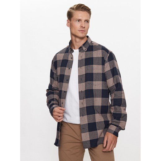 Lindbergh Koszula 30-203486 Granatowy Relaxed Fit ze sklepu MODIVO w kategorii Koszule męskie - zdjęcie 182736341